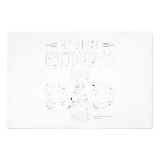 My First Father's Day As A Dad 2025 Photo Print