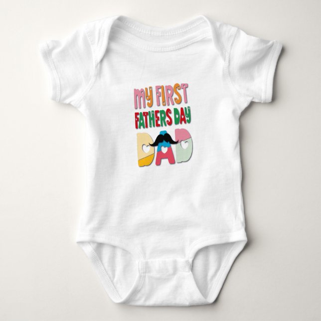 My First Father's Day Dad Baby Bodysuit (Front)