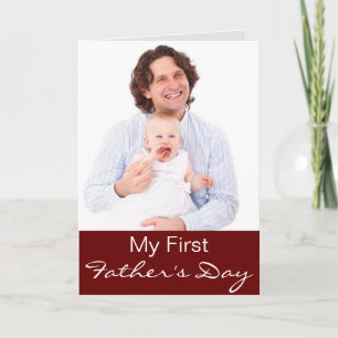 My First Father's Day Tie..Ed Up Photo Card