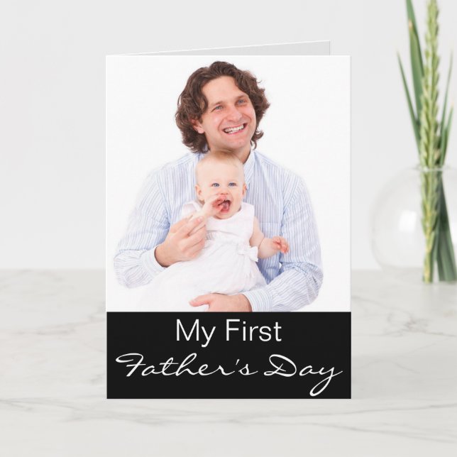 My First Father's Day Tie..Ed Up Photo Card (Front)
