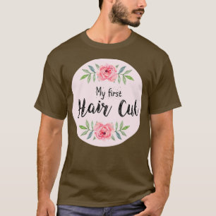 My First Hair Cut Hands Milestone Memorial Design T-Shirt