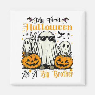 My First Halloween As A Big Brother Ghost Pumpkin Magnet