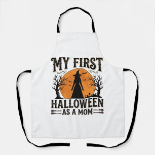 My First Halloween as a Mum Vintage Halloween Desi Apron