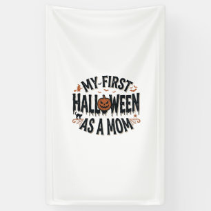 My First Halloween as a Mum Vintage Halloween Desi Banner