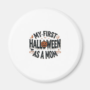 My First Halloween as a Mum Vintage Halloween Desi Magnet