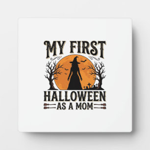 My First Halloween as a Mum Vintage Halloween Desi Plaque