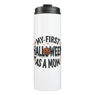 My First Halloween as a Mum Vintage Halloween Desi Thermal Tumbler