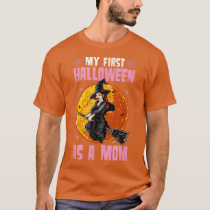 My First Halloween As A Mum Witch Pregnancy Announ T-Shirt
