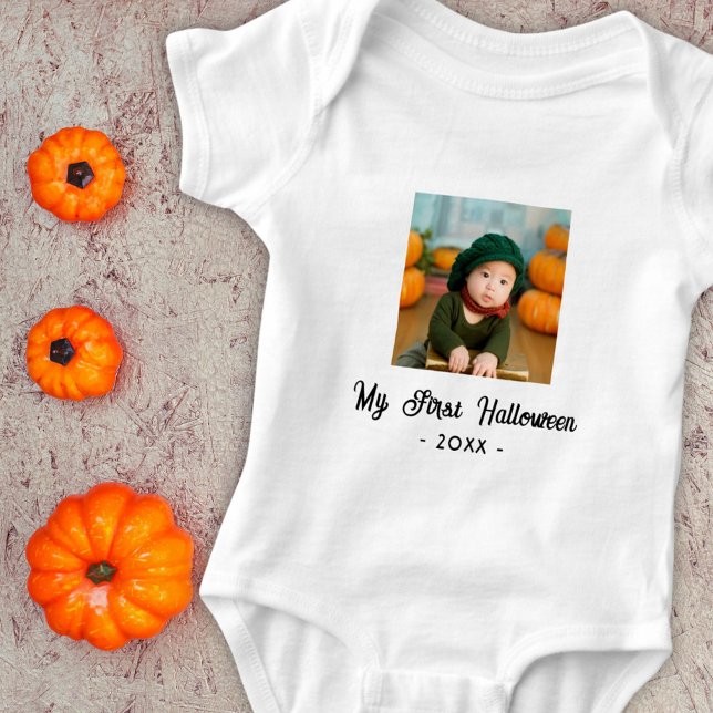 My First Halloween Baby's Photo  Baby Bodysuit (Creator Uploaded)