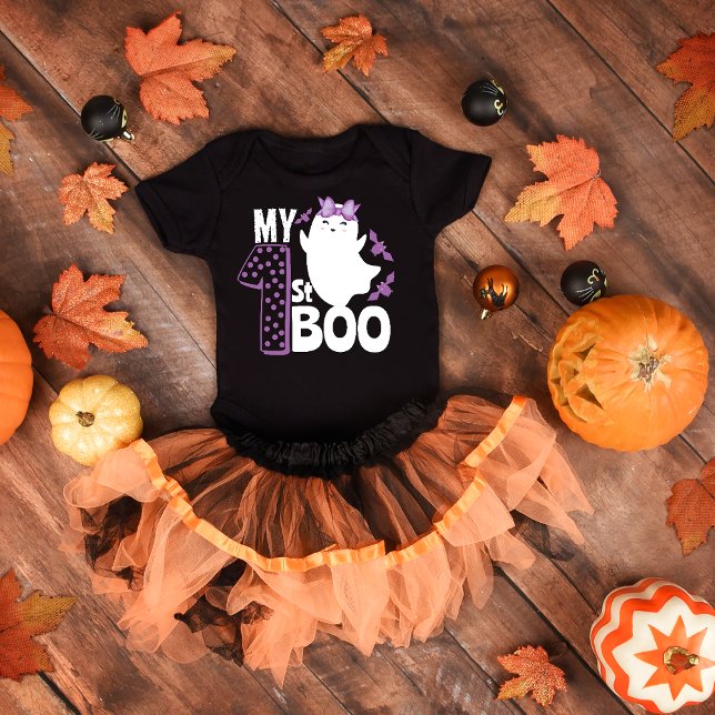 my first halloween boo Spooky ghost Baby T-Shirt (Creator Uploaded)