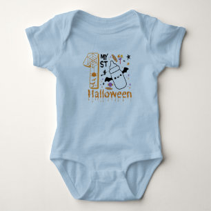 My First Halloween Cute Funny Baby Bodysuit