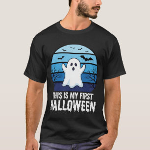 My First Halloween Cute Ghost and Bats T-Shirt