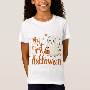 My First Halloween - Cute Ghost Design Kids T-Shirt