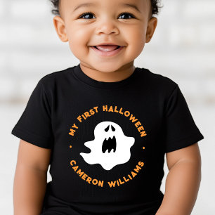 My first Halloween cute spooky cartoon ghost Baby T-Shirt