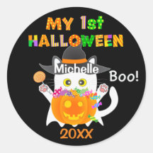 My First Halloween Ghost Cat