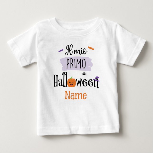 My First Halloween - Il Mio Primo Halloween Baby T-Shirt (Front)
