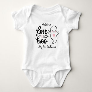 My First Halloween Love You Boo Baby Bodysuit