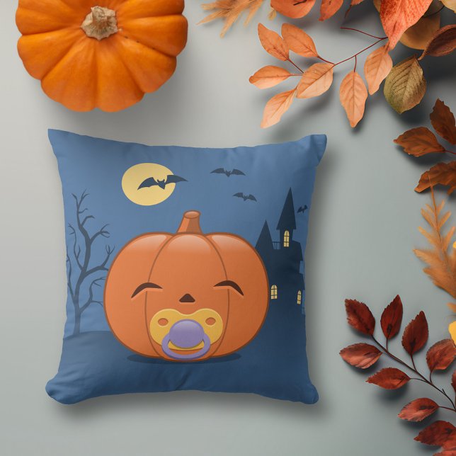 My First Halloween Pacifier Pumpkin Cushion (Creator Uploaded)