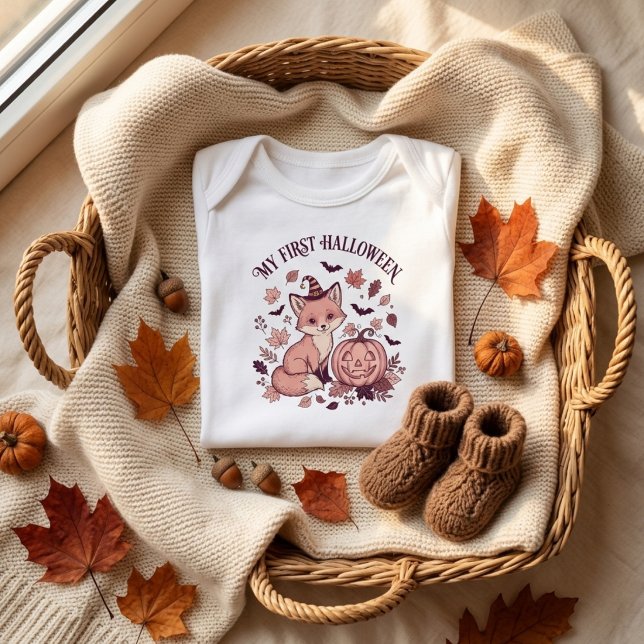My First Halloween pink Baby Bodysuit (Creator Uploaded)