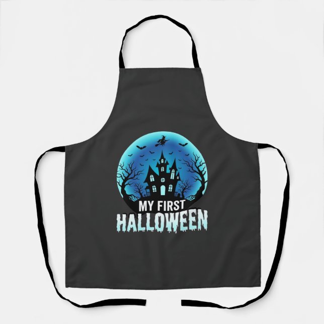 My First Halloween Spooky Haunted House Design_1 Apron (Front)
