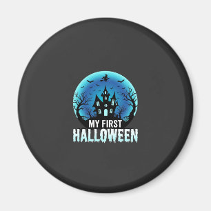 My First Halloween Spooky Haunted House Design_1 Magnet