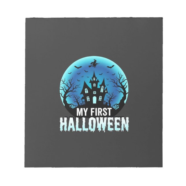 My First Halloween Spooky Haunted House Design_1 Notepad (Front)
