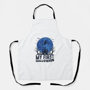 My First Halloween Vintage Engraving Kids Design_1 Apron