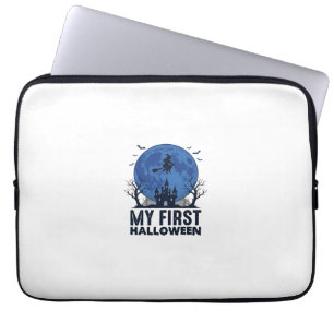My First Halloween Vintage Engraving Kids Design_1 Laptop Sleeve