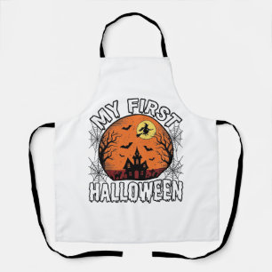 My First Halloween Vintage Toddler Shirt Design_1 Apron