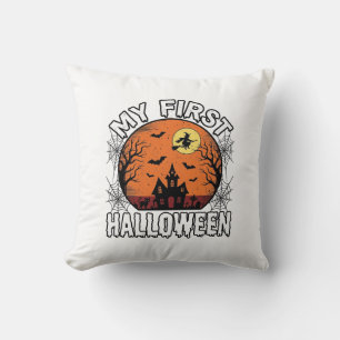 My First Halloween Vintage Toddler Shirt Design_1 Cushion