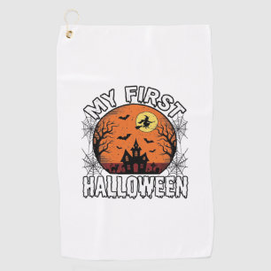 My First Halloween Vintage Toddler Shirt Design_1 Golf Towel