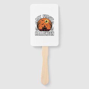 My First Halloween Vintage Toddler Shirt Design_1 Hand Fan