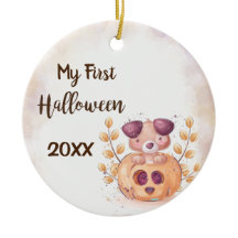 My First Happy Halloween Ceramic Ornament
