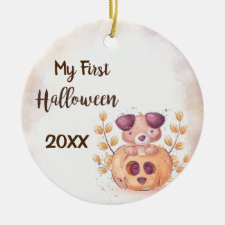 My First Happy Halloween Ceramic  Ornament