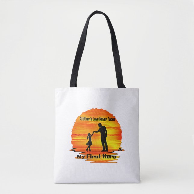 My First Hero Dad Tote Bag (Front)
