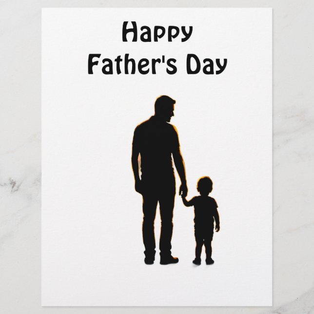 My First Hero – Father’s Day Card Custom Letterhead (Front)