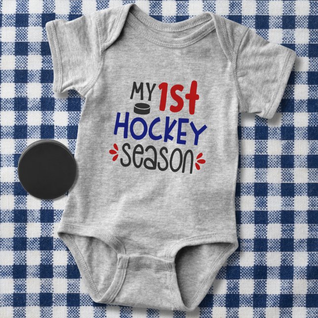 My First Hockey Season Baby Bodysuit (Creator Uploaded)