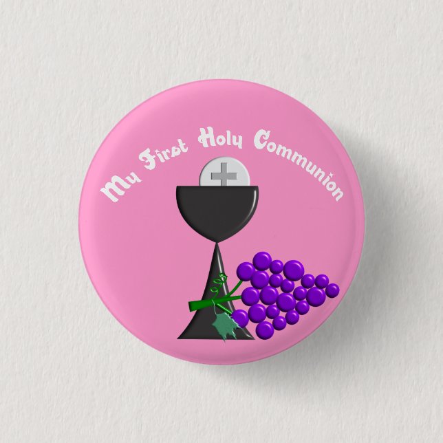 My First Holy Communion 3 Cm Round Badge (Front)