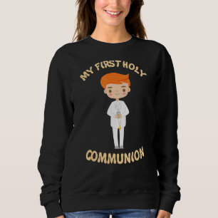 My First Holy Communion Church Cross Boy Sweatshirt