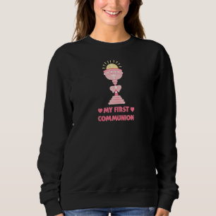 My First Holy Communion Church Cross Communion Cup Sweatshirt