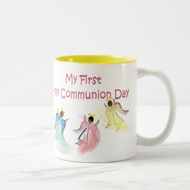 My First Holy Communion Day Two-Tone Coffee Mug (Right)