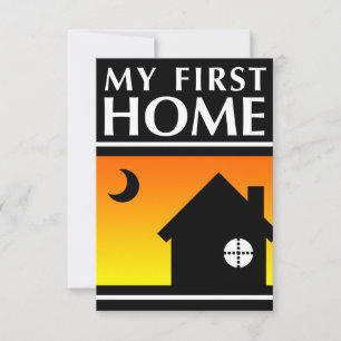 my first home (mod sunrise) invitation