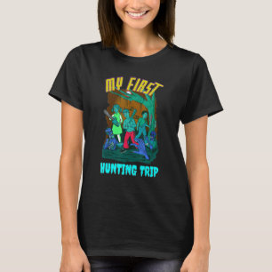 My First Hunting Trip Zombie Hunter Vintage Nostal T-Shirt