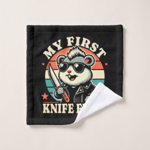 My First Knife Fight - Cool Hamster Wash Cloth