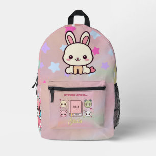 My First Love is Jesus  Printed Backpack