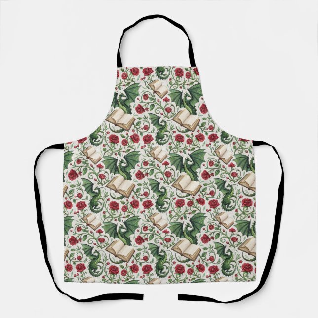 My First Loves - Dragons and Books Apron (Front)