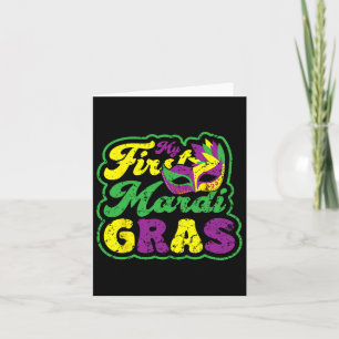 My First Mardi Gras Mardi Gras Party Funny Holiday Card