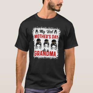 My First Mother's Day As Grandma 2022 Happy To Me  T-Shirt