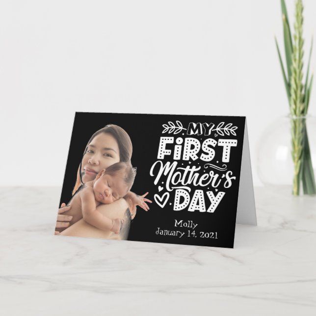My First Mother's Day Custom Photo card (Front)
