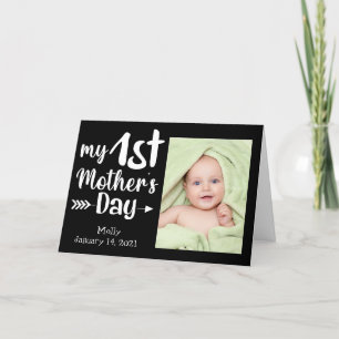 My First Mother's Day Custom Photo card